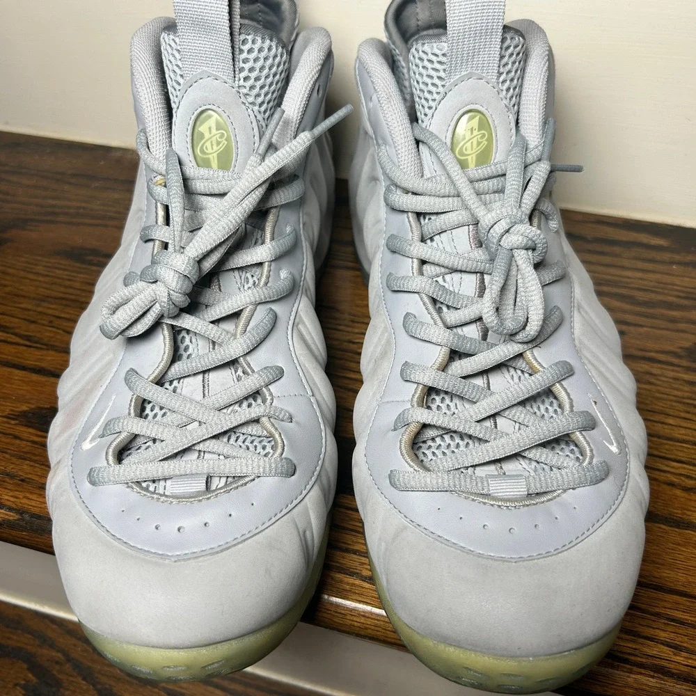 Nike Air Foamposite One Wolf Grey Suede 575420-007 Mens Basketball Shoes 13